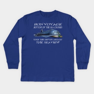 Bon Voyage Bottom of the Sea Cruises Kids Long Sleeve T-Shirt